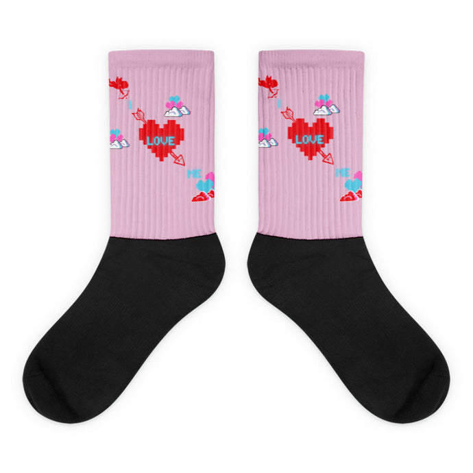 PINK VALENTINE'S DAY SOCKS