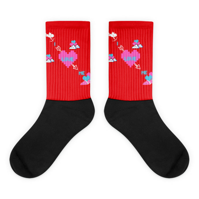 RED VALENTINE'S DAY SOCKS