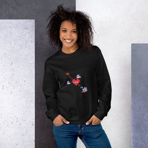 BLACK VALENTINE'S DAY SWEATER